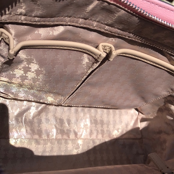 NWT KARL LAGERFELD Paris Maybelle Tote Shoulder Bag Blush Color Block - Picture 10 of 16